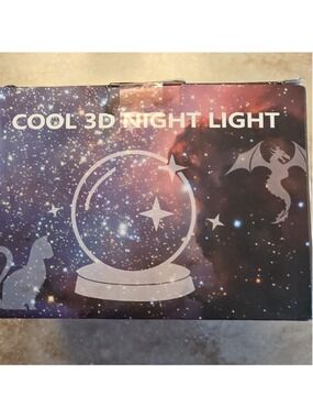 Aszdal Gifts 3D Crystal Ball Night Light Multicolor SJQ-006 for Kids Teens